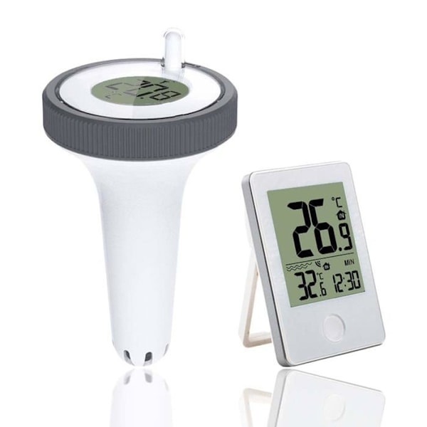 Solar Akvarium Termometer, Digital Klar LCD-Display, Hög Precision Solar Akvarium Termometer