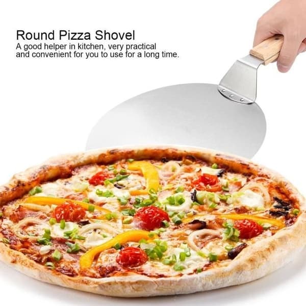 Pyöreä pizzalapio kotikeittiön tarvikkeeksi