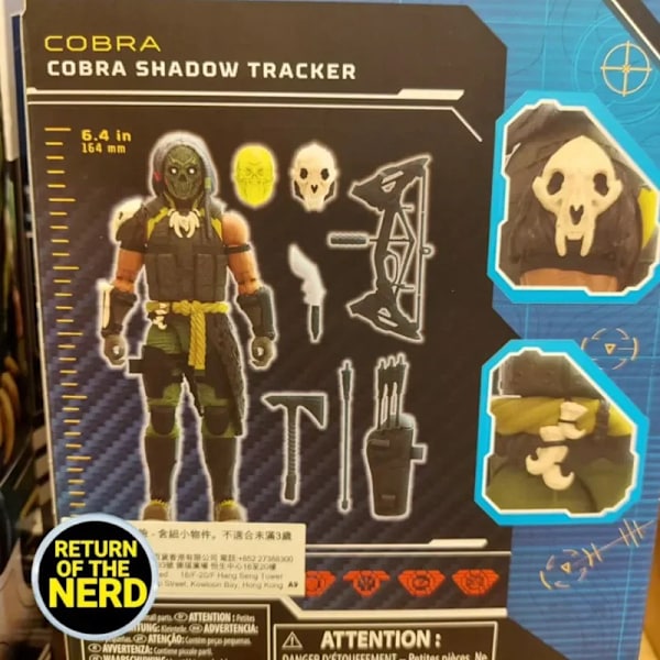 Original 6-tums Anime G.I. Joe Classified Series Cobra Shadow Tracker Action Figurmodell Leksak Rörlig figurinsamlingspresent with box