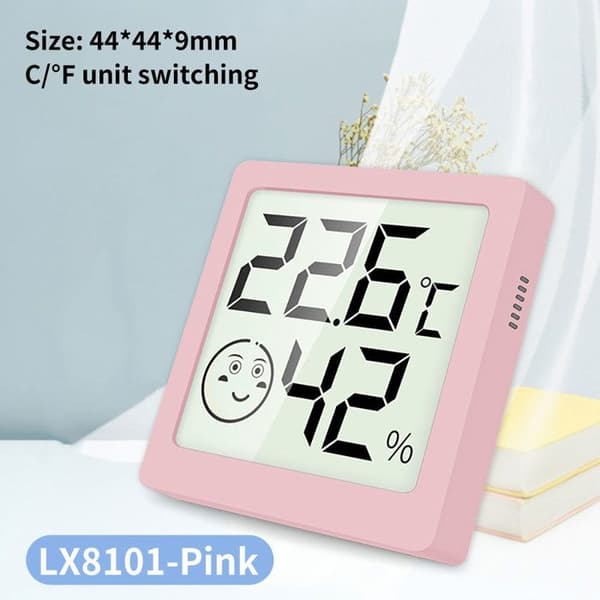 Termometer Hygrometer - SNAKIOX - 430 - LCD - Trådlös - Svart
