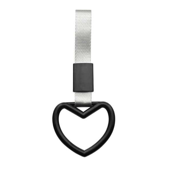 Universal för bil, hjärt/cirkulär form, för bilsläp, bussarmstödsring, tunnelbana, varningsring för bakre stötfångare Black Love