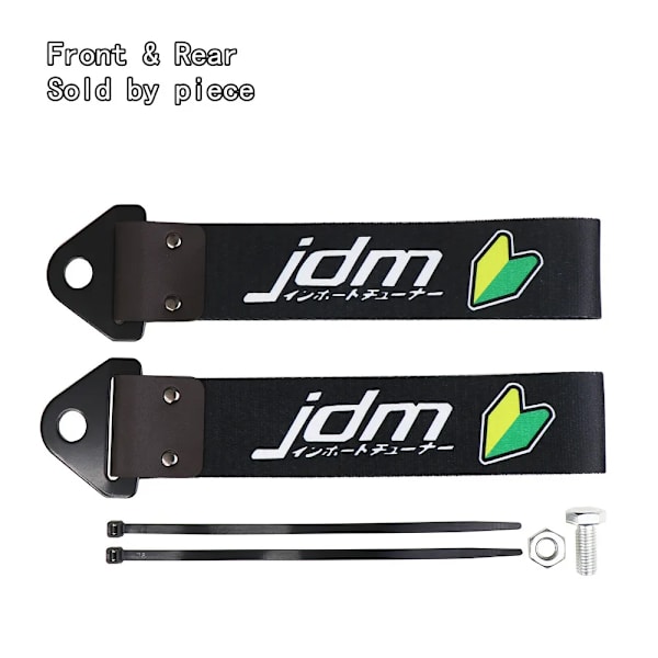 JDM Racing-Sangle De Tourquering Universal, Race dragkrokar, krok av nylon bilsläpvagnssträngar för hastighetsjägare, initial dragstång, JDM 2