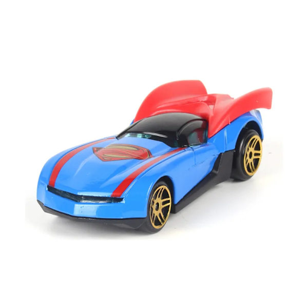 Disney Avengers billeksaker Captain America Hulk Ironman Spiderman-figurer Lastbil Rolig tillbakadragande fordonsleksak för pojkar Present Superman Chariot