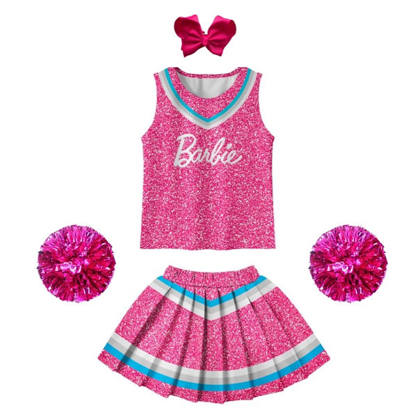Barbie Kjol Kawaii Cartoon Animation Söta barn Halloween Cos Cheerleader Performance Kostym Barn Present skirt3 L