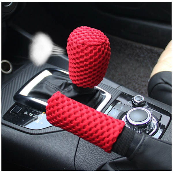 (Röd 1st) Universal 38CM 1/3 st Ice Silk Cover Kugghjul Handbromsskydd Slitstarka Anti-halk Bilinredningstillbehör Red 1pc