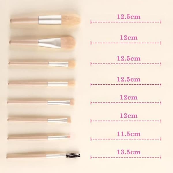 8 stk. øjenmakeupbørster, foundationbørsterenser makeupbørster blush børste foundationbørste