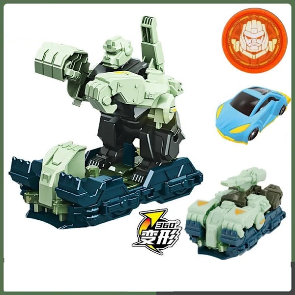 Screechers Wild Deformation Car Transformers Toy Screech Capture Wafer 360 Boys Actionfigurer för barn Barn Presenter C1 No box