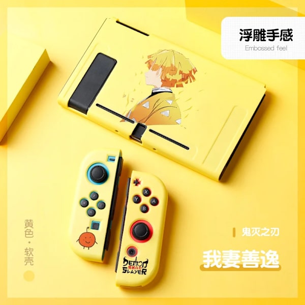 Anime Demon Slayer Case till Nintendo Switch NS Joy Con Controller Kawaii Soft Silikon Cover Tillbehör Barnpresent 9 For Switch NS