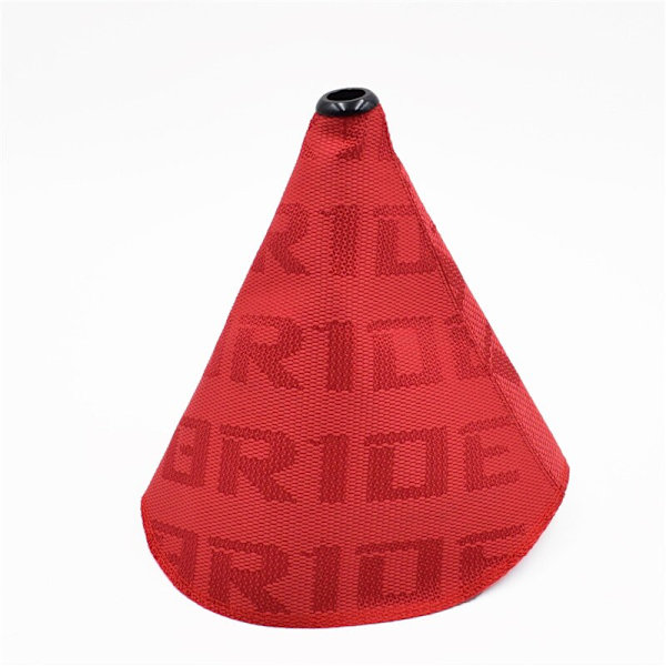 JDM Style High Quality Hyper Tyg Shifter Boot Racing Shift Knop Cover Kragar för Universal Car med röda sömmar-brudgradient bride gradient