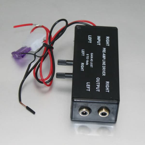 Sort Rca Input/Output Justerbar Pac Turbo 1 Line Driver Signalforstærker Booster Adapter til Bil