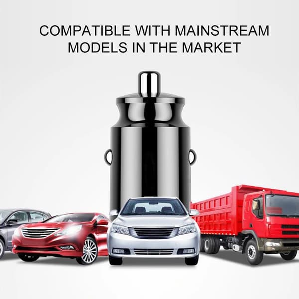 Minste Mini USB Billader Adapter 4.8A Bil Sigarettenner Socket Lader Dobbel USB Billader For IPhone Xiaomi Samsung