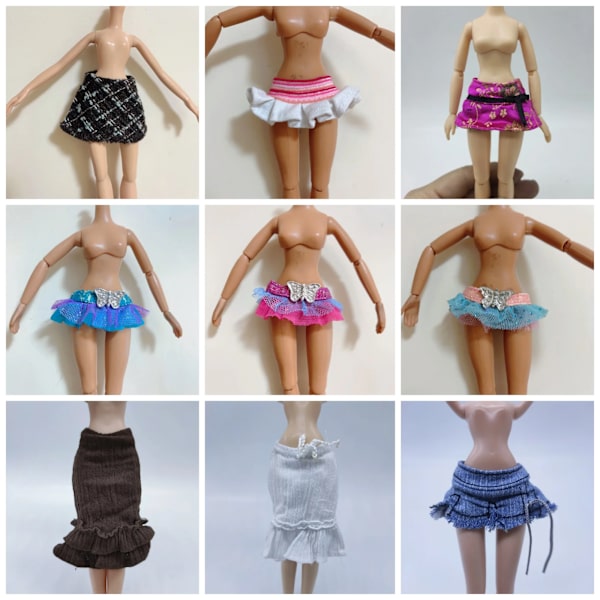 många sorters kläder kjol för bratz docka monster High School 30cm docka MULTI