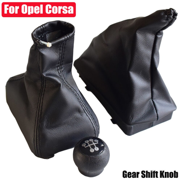För OPEL CORSA C TIGRA B COMBO C Växelspaksskydd och handbromsgrepp Bil Antisladd Parkeringshandbromsskydd och växelspaksknopp-Combo 2st Combo 2Pcs