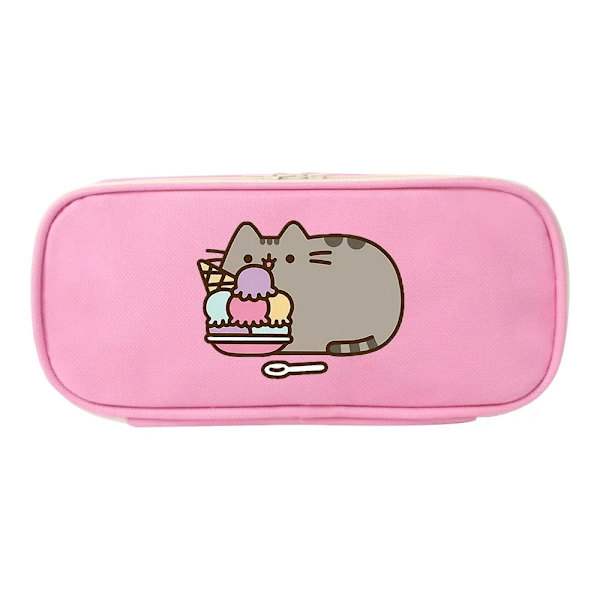 Nya Fat Cats Pusheen Studenter Pennfodral Tecknad Animation Figurer Printed Pennväskor Skolmaterial Brevpapper Födelsedagspresenter PJM 28 Pink