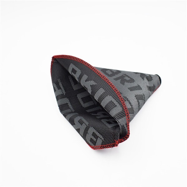 JDM Style High Quality Hyper Tyg Shifter Boot Racing Shift Knop Cover Kragar för Universal Car med röda sömmar-brudgradient bride gradient