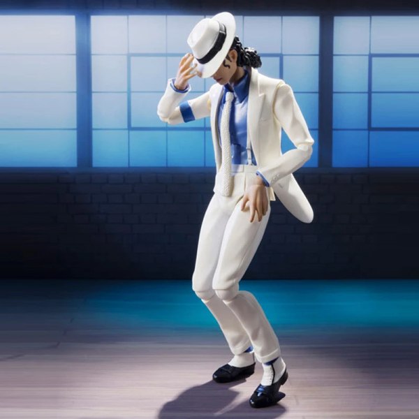 Michael Jackson Smooth Criminal Moonwalk Action Figurmodell Leksaker Michael Jackson MJ Thriller Joint Movable Julklapp B with box