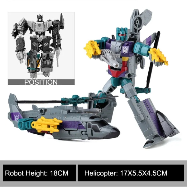 Haizhixing 5 IN 1 Transformation Bruticus 5IN1 Sets Flygplansbilar Tank Robotleksaker War Team TF Action Figure I lager B102 NO BOX