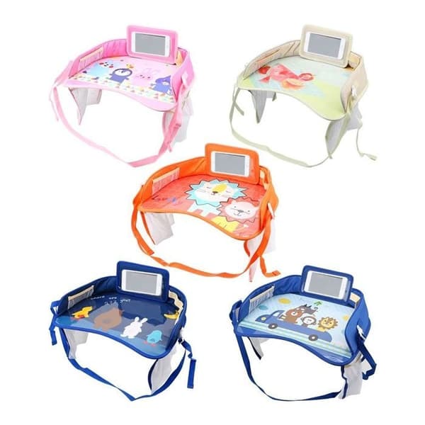 Snackbricka för bilbarnstol, universal PVC leksaksmatbord för barn