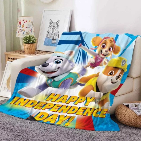 Barn Paw Patrol Flanellfilt Tecknad Dagisfilt Enstaka student sovsal Filt Cover Filt Barn Pojke Flicka JS-13 150x200cm