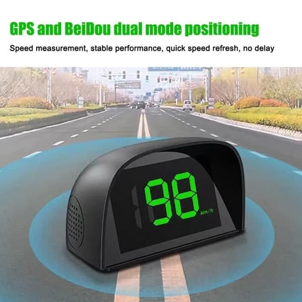 Smart Speedometer - Bil - Head-up Display - LED - Stort Display - Kørselssikkerhed