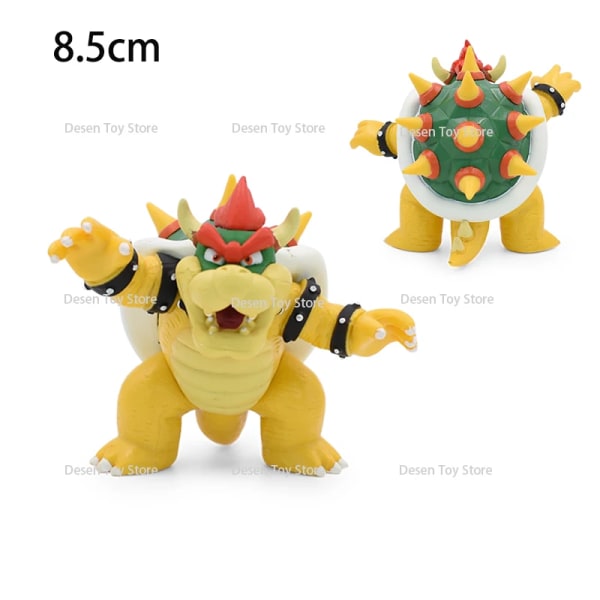 1st Mini Mario Bros Figur Bowser Princess Peach Padda Goomba Grön Yoshi Donkey Kong Koopa Troopa Cappy Goomba Action Model Toy H