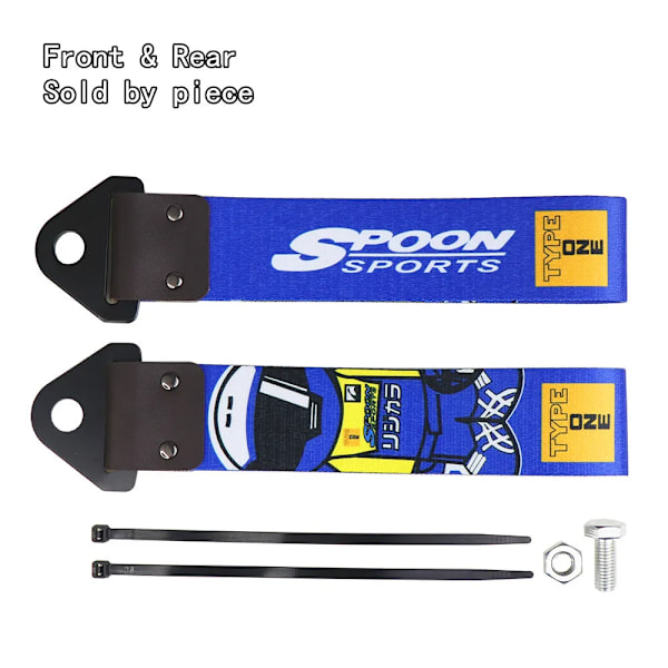JDM Racing-Sangle De Tourquering Universal, Race dragkrokar, krok av nylon bilsläpvagnssträngar för hastighetsjägare, initial dragstång, JDM 20