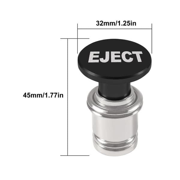 1 st Car Cigarette Lighter EJECT FIRE MISSILE Knapp Ersättning 12V Tillbehör Passar de Flesta Auto Fordon Panic Nitrous Tryckknapp Nitrous