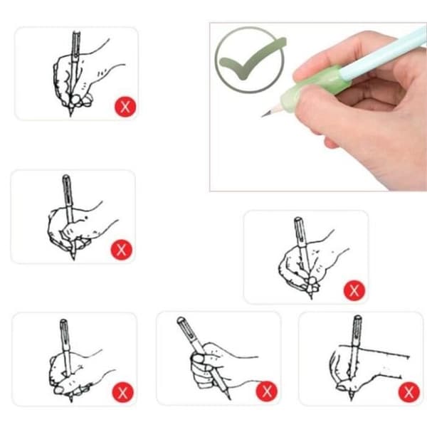 Finger Guide - Ej specificerad - 4 st - Silikon - Ergonomisk - Skrivhjälpmedel för barn