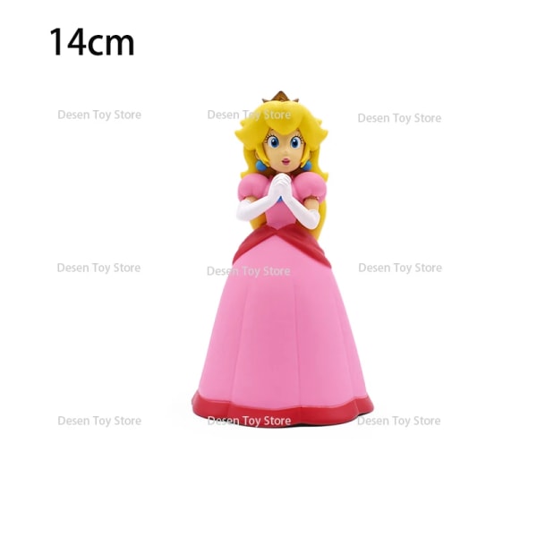 1st Mini Mario Bros Figur Bowser Princess Peach Padda Goomba Grön Yoshi Donkey Kong Koopa Troopa Cappy Goomba Action Model Toy GG