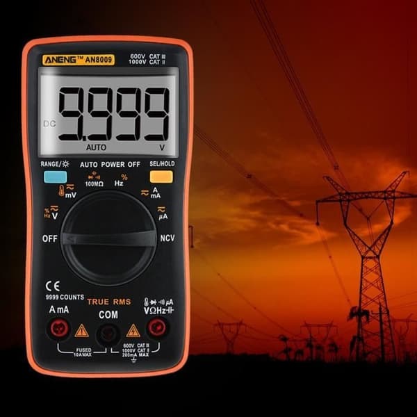 Auto Range Digital Multimeter Ohmmeter Amperemeter Spændingsstrømsmåler@TZZ71030665OR