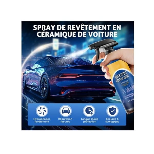 Hurtigvirkende beleggmiddel, bilripfjerner, bilripfjerner, dyp bilripfjerner, anti-ripe spray for glass