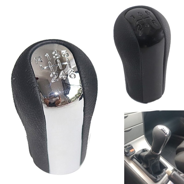 PU läder Bil Manuell växelspaksväxelknopp Växellåda Växelknopp Boot för Toyota COROLLA Kombi (_E12_) (2001 - 2007)-5-växlad svart 5 speed black