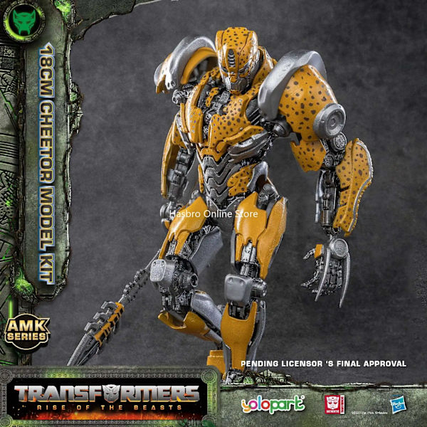 【Förköp】 Dec. 31:a Hasbro Yolopark Transformers: Rise of The Beasts AMK Series Scourge Rhinox Cheetor Actionfigur Rhinox