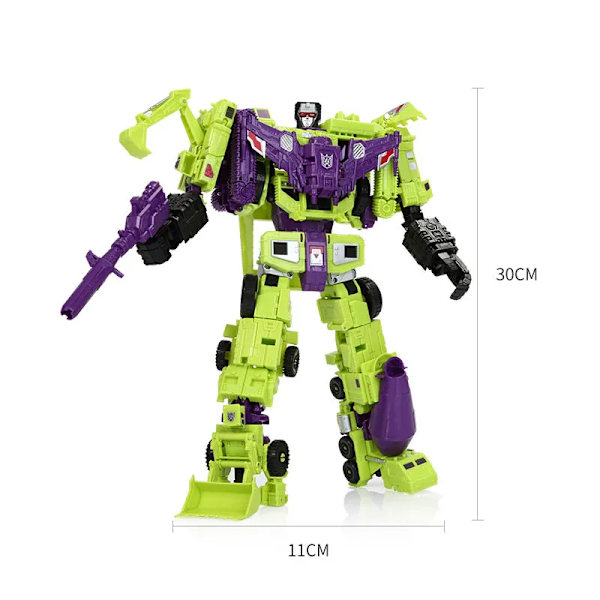 HZX 6In1 Devastator Haizhixing Transformation Leksaker Anime Action Figur KO G1 Robot Flygplan Engineering Fordonsmodell NO Box 6in1 Defensor