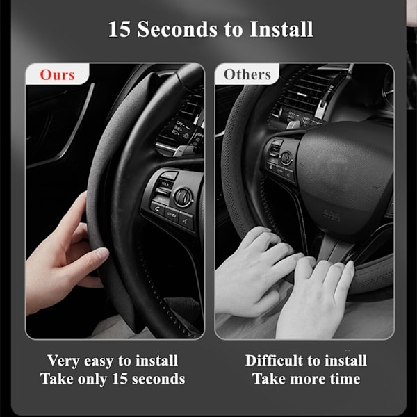 (GRÅ)Alcantara Mocka Cover För Tesla Model 3 YSX Svart Röd Anti-päls Passform OD Form Rund Form Enkel Installation 4 Seasons GRAY