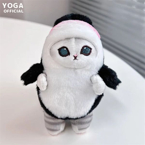 Kawaii Mofusand Anime Hobby Tempura Fried Räkor Haj Katt Tecknad Söt plysch docka hängsmycke väska hänge present till flickvän S1