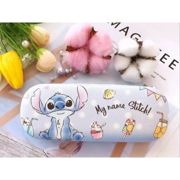 Stitch Cartoon Case Hårt skal Sanrio Girl Glasögonfodral Cover Kitty Kuromi Solglasögonlåda Fräsch stil presenter Cinnamoroll 1