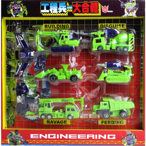 Transformers G1 Bruticus Engineering Corps Soldat Flygplan Militärfordon Robotmontering Actionfigur Leksakssamlingar field soldiers