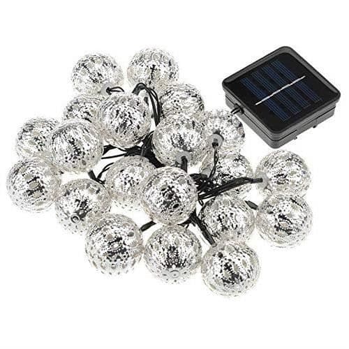 Solcelle Lyslenke - 6.5m - 30 LED - Vanntett - Hagedekorasjon