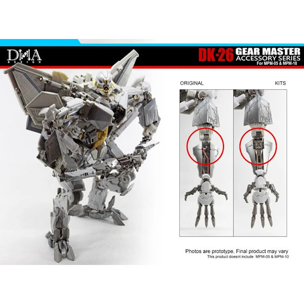 I lager DNA Design DK-26 Gear Master Accessory Series For MPM-05 Barricade MPM-10 Starscream Only MPM05 Parts