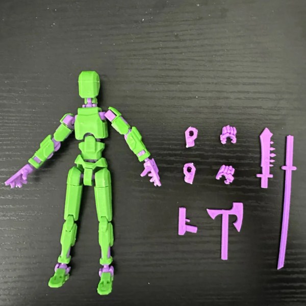 Titan Robot Action Figur 3D printed med full artikulation för Stop Motion Animation 13 Action Figur Dummy A9