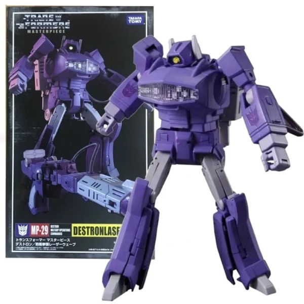 Takara Tomy Transformers Toys MP-29 Shockwave Destronlaserwave Action Figurer Transformer Robot Toys Transformers Figurer MP-29
