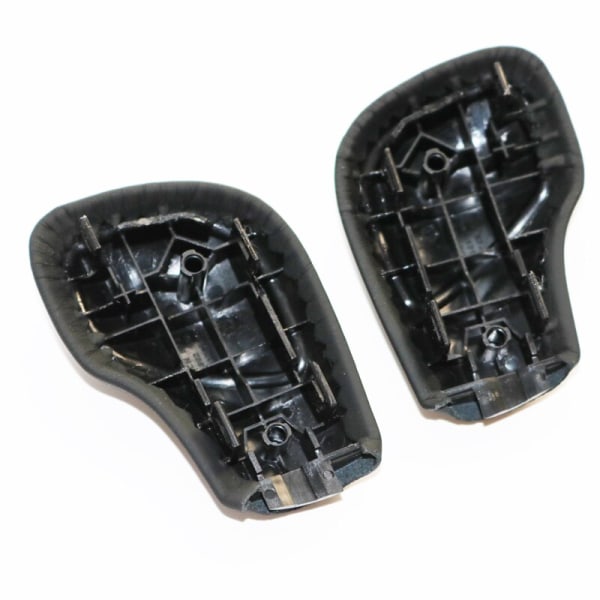Svart Läder Växelspaksknopp Cover Med Blank & Matt DSG För VW Golf 6 7 RG TI Passat B7 B8 CC R20 Jetta MK6 GLI-1 Set Läder Matt 1 Set Leather Matte