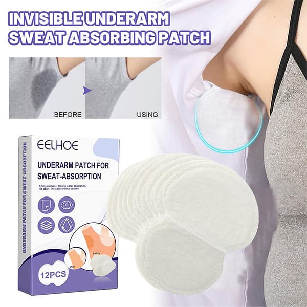 24x Engångssvettskyddslappar Antiperspirant underarmsarmhåla skydd