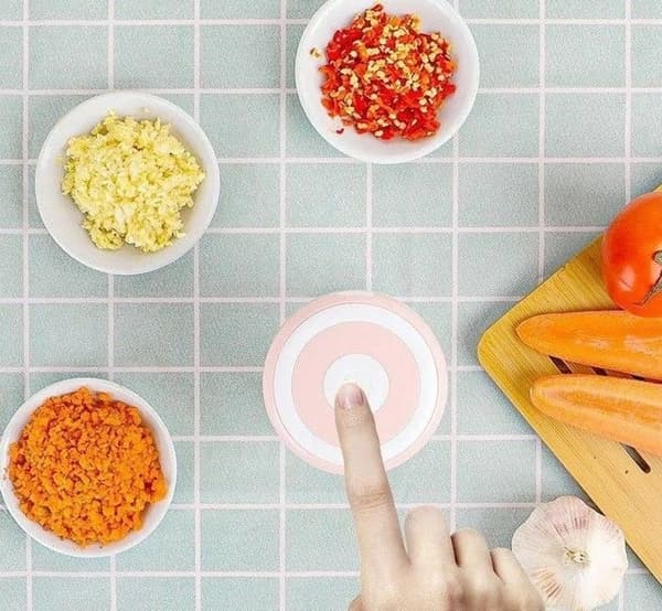 Bærbar elektrisk matkutter, fruktblender, kjøttkvern, salatkutter