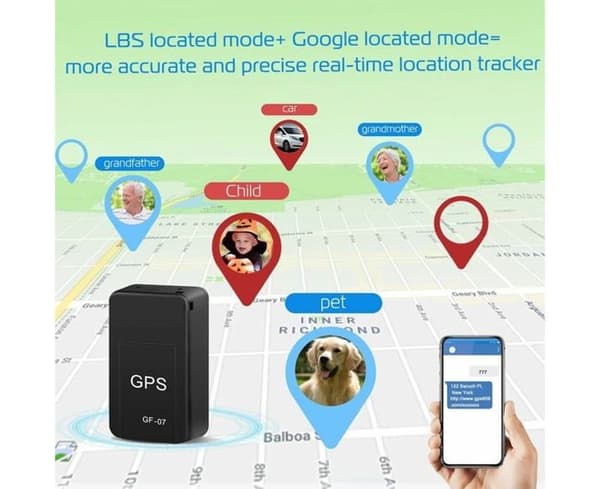 Mini Magnetisk GPS-tracker i realtid för bil och lastbil - GF07