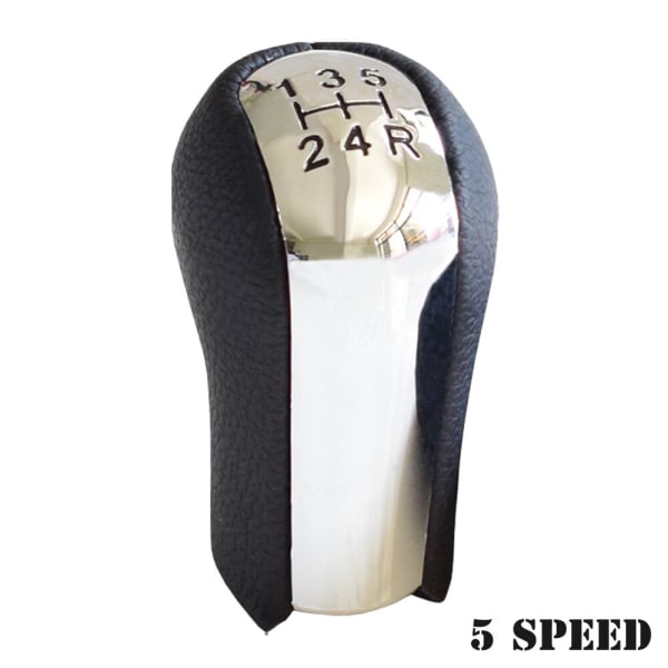 5 6-växlad växelspaksreglage Skifter Stick Damask Boot Cover för Toyota Corolla 1998-2003 AYGO Verso RAV4 YARIS VITZ-5 Speed-Black-Head 5 Speed-Black-Head
