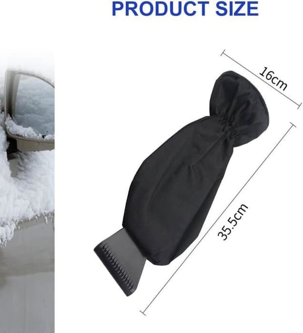 Bilfönsterskrapa med handske, Bilisskrapa med handske, Vindrutsskrapa, Bilisskrapa, Foder
