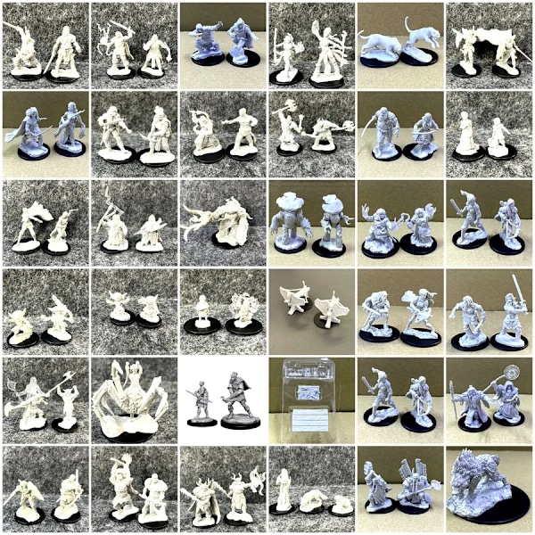Lot Pathfinder Battles Deep Cuts Nolzur's Fighter Orc Druid Pirates Goblin Wolf Rogue Monk Brädspel Miniatyrer Miniatyrer Leksaker Workbench Tools