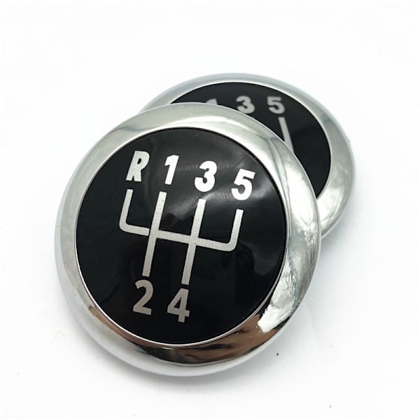 Växelspaksknopp Emblem Badge Top Cap Cover Case För Volkswagen VW Passat B6 2005-2011 Bilstylingtillbehör-5-växlad 5 Speed